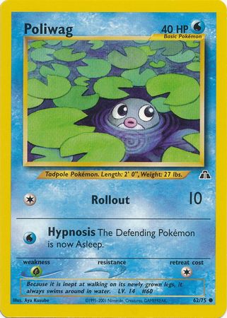 Poliwag (62/75) [Neo Discovery Unlimited] | Anubis Games and Hobby