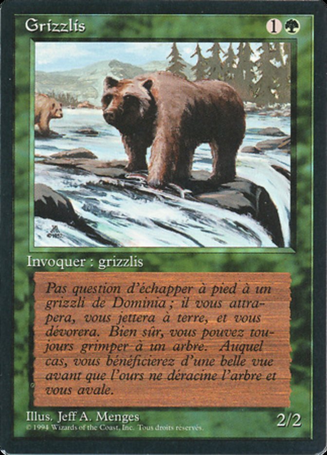 Grizzly Bears [Foreign Black Border] | Anubis Games and Hobby