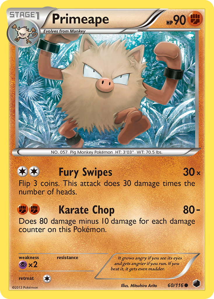 Primeape (60/116) [Black & White: Plasma Freeze] | Anubis Games and Hobby