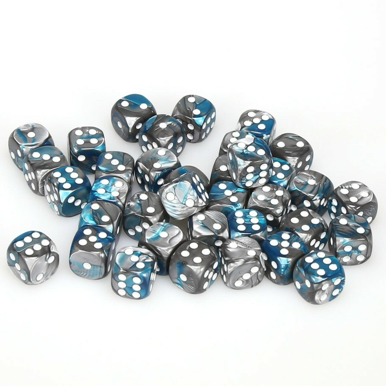 Gemini Steel/Teal/White 12mm | Anubis Games and Hobby