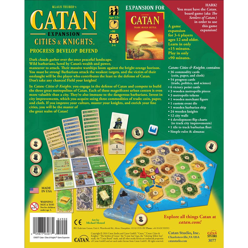 Catan Expansion: Cities & Knights (5th Ed.) | Anubis Games and Hobby