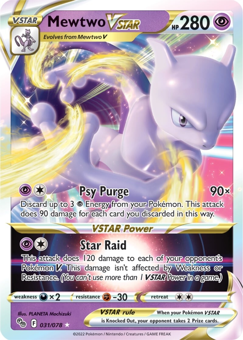 Mewtwo VSTAR (031/078) [Pokémon GO] | Anubis Games and Hobby