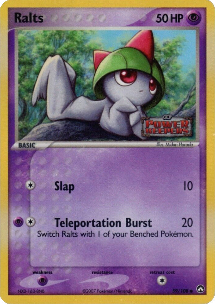 Ralts (59/108) (Stamped) [EX: Power Keepers] | Anubis Games and Hobby