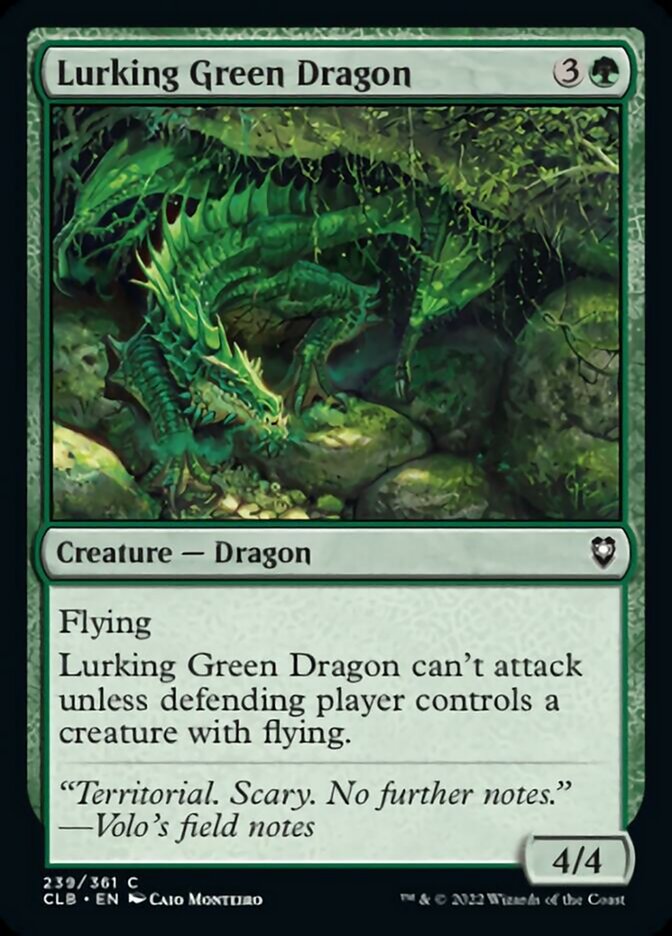 Lurking Green Dragon [Commander Legends: Battle for Baldur's Gate] | Anubis Games and Hobby