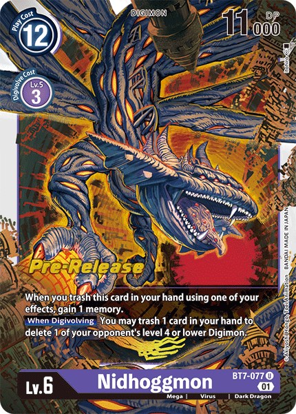 Nidhoggmon [BT7-077] [Next Adventure Pre-Release Cards] | Anubis Games and Hobby