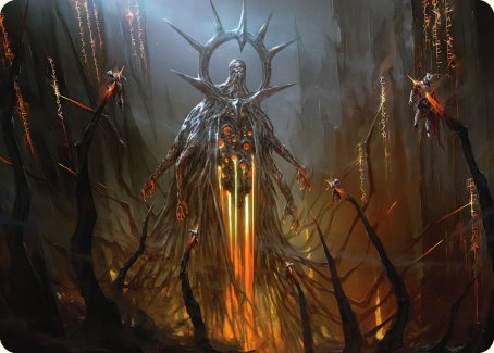 Solphim, Mayhem Dominus Art Card [Phyrexia: All Will Be One Art Series] | Anubis Games and Hobby