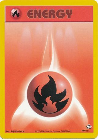 Fire Energy (107/111) [Neo Genesis Unlimited] | Anubis Games and Hobby