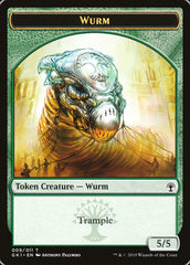 Wurm // Saproling Double-Sided Token [Guilds of Ravnica Guild Kit Tokens] | Anubis Games and Hobby