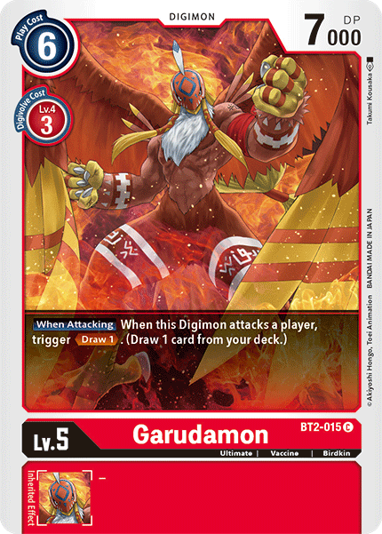 Garudamon [BT2-015] [Release Special Booster Ver.1.5] | Anubis Games and Hobby