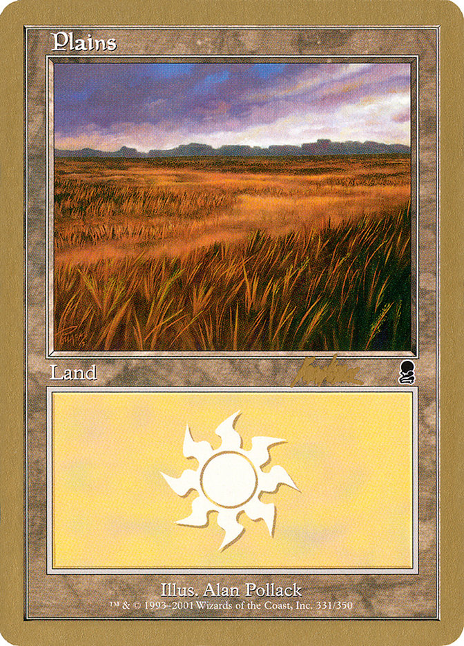 Plains (bk331a) (Brian Kibler) [World Championship Decks 2002] | Anubis Games and Hobby