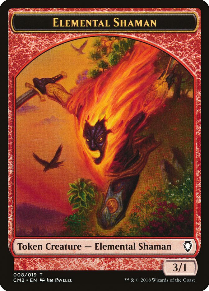 Elemental Shaman Token [Commander Anthology Volume II Tokens] | Anubis Games and Hobby