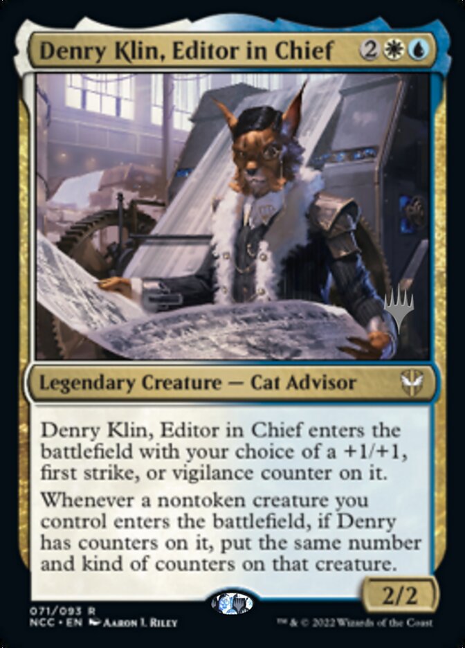 Denry Klin, Editor in Chief (Promo Pack) [Streets of New Capenna Commander Promos] | Anubis Games and Hobby