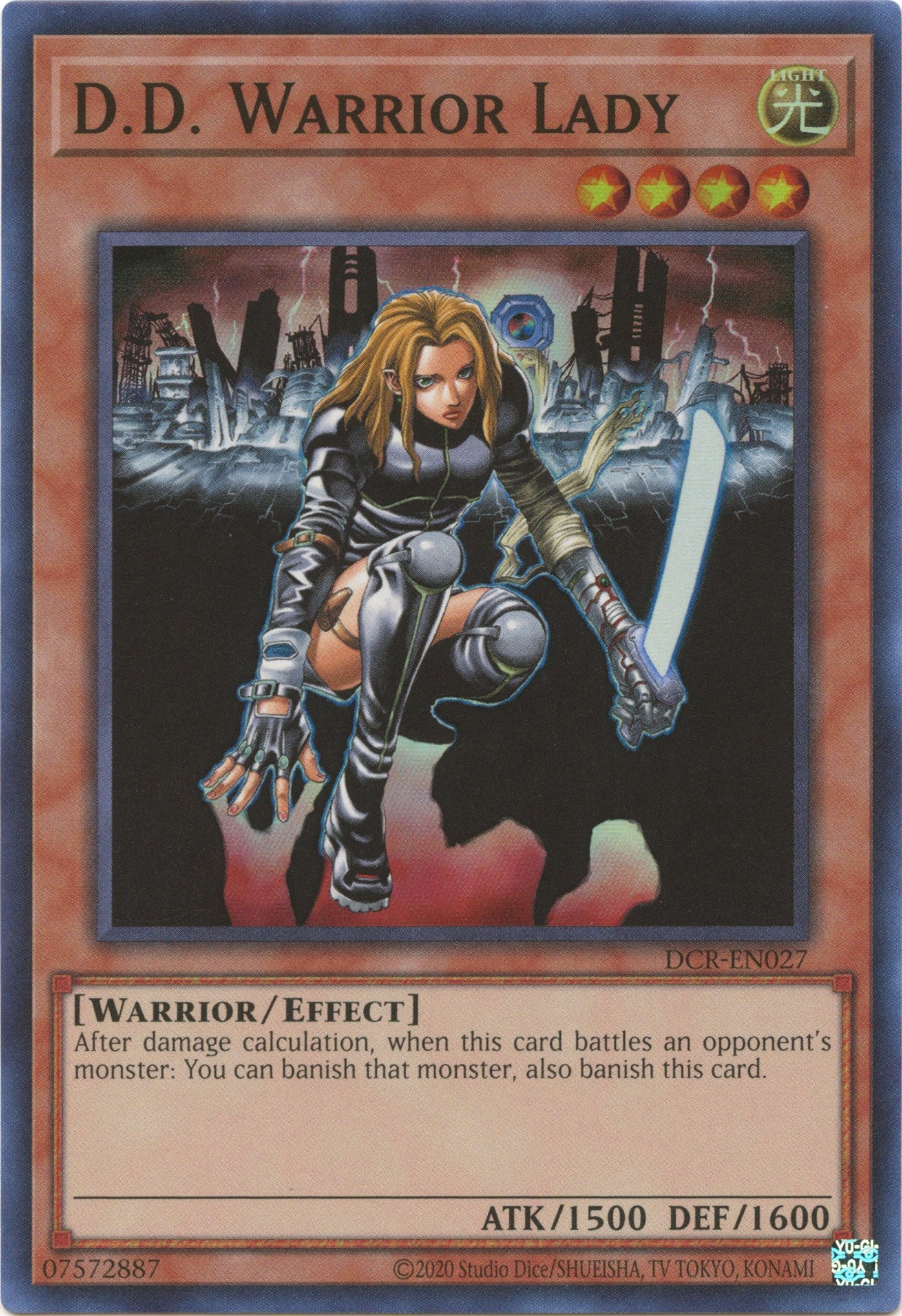 D.D. Warrior Lady (25th Anniversary) [DCR-EN027] Super Rare | Anubis Games and Hobby