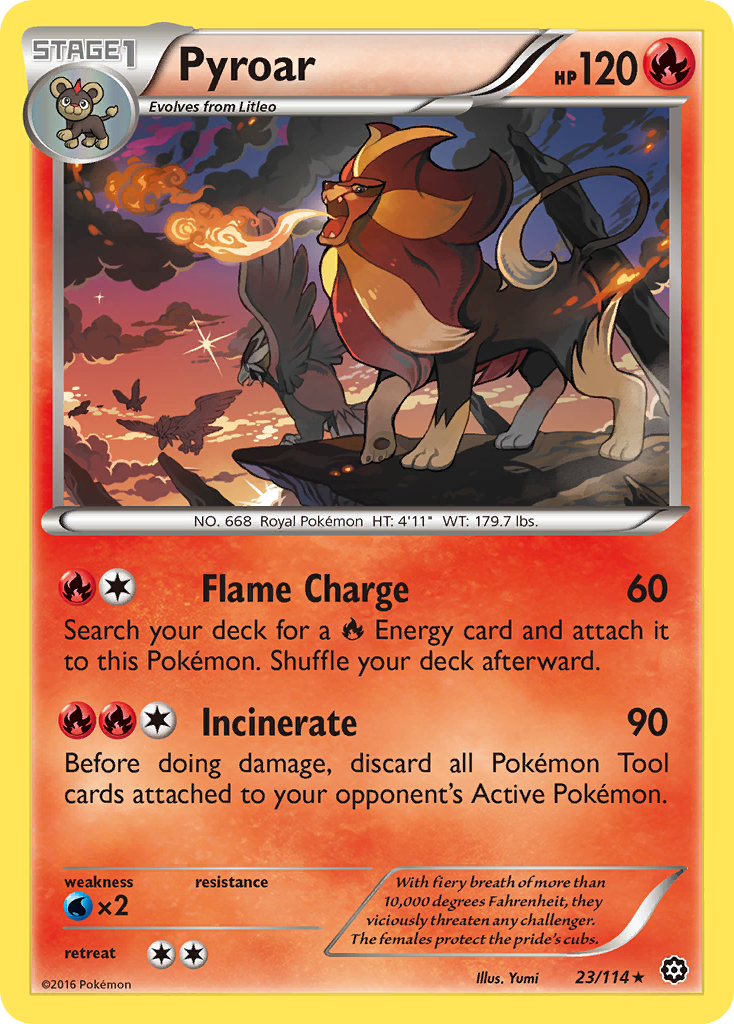Pyroar (23/114) [XY: Steam Siege] | Anubis Games and Hobby