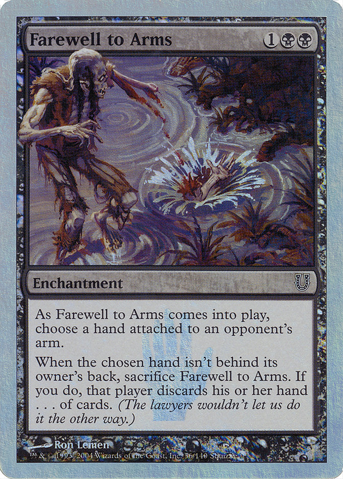 Farewell to Arms (Alternate Foil) [Unhinged] | Anubis Games and Hobby