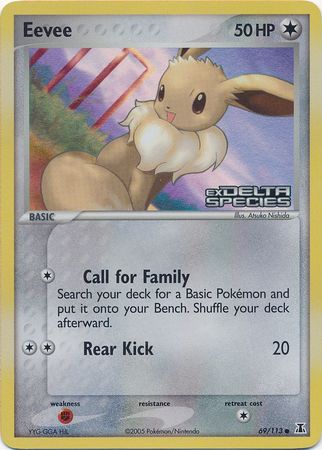 Eevee (69/113) (Stamped) [EX: Delta Species] | Anubis Games and Hobby