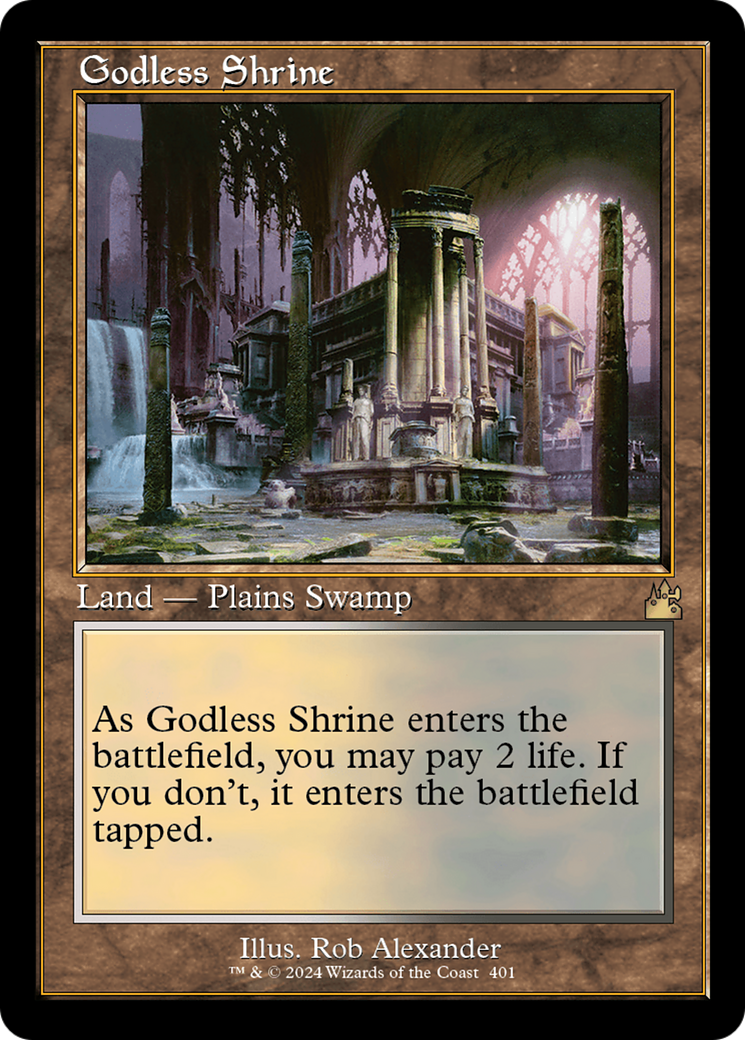 Godless Shrine (Retro) [Ravnica Remastered] | Anubis Games and Hobby