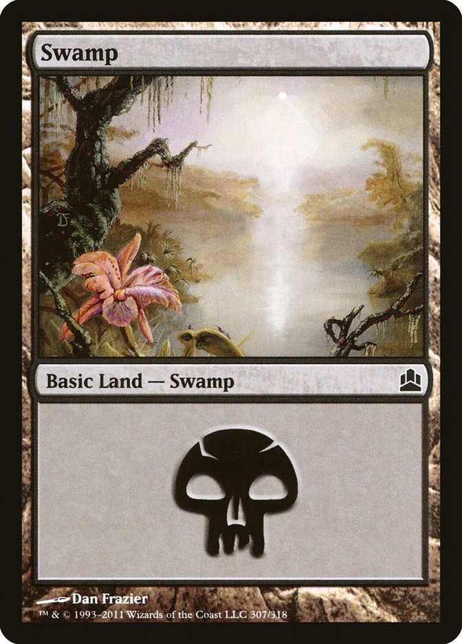 Swamp (307) [Commander 2011] | Anubis Games and Hobby