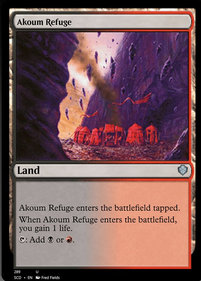 Akoum Refuge [Starter Commander Decks] | Anubis Games and Hobby