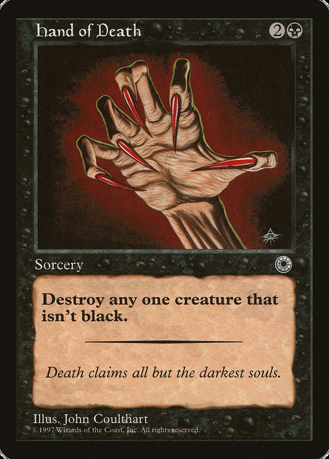 Hand of Death (Without Creature Color Explanation) [Portal] | Anubis Games and Hobby