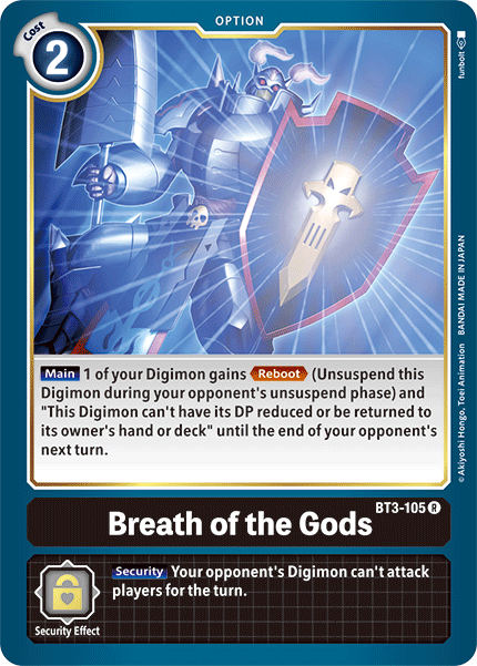 Breath of the Gods [BT3-105] [Release Special Booster Ver.1.5] | Anubis Games and Hobby