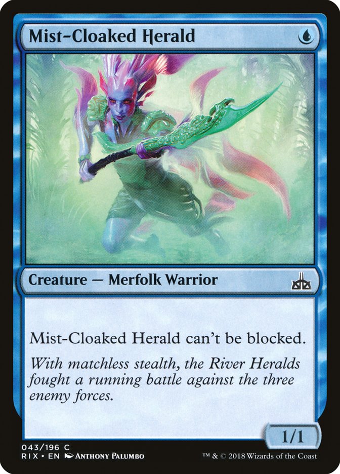 Mist-Cloaked Herald [Rivals of Ixalan] | Anubis Games and Hobby