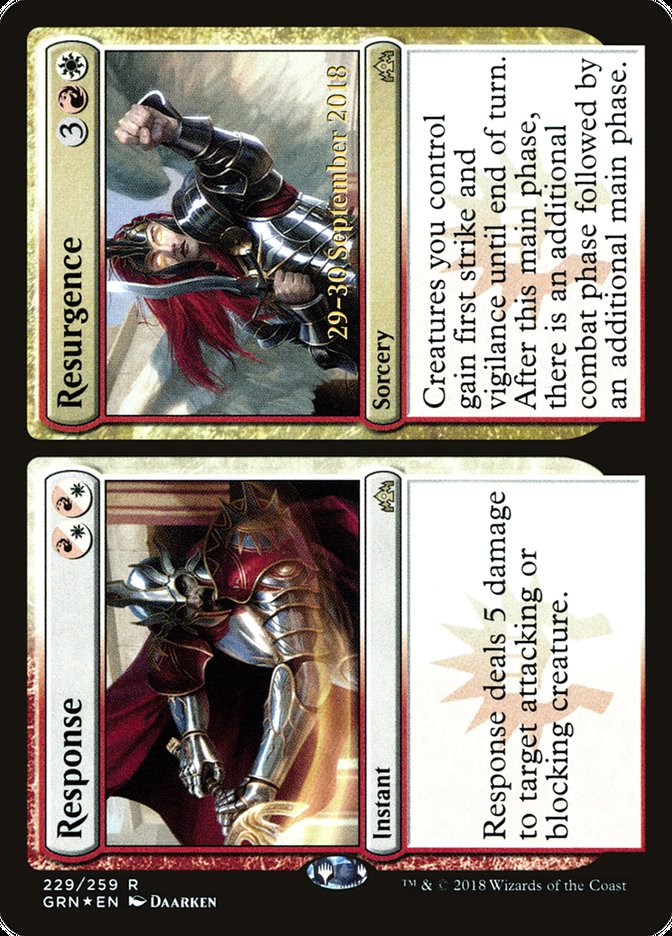 Response // Resurgence [Guilds of Ravnica Prerelease Promos] | Anubis Games and Hobby