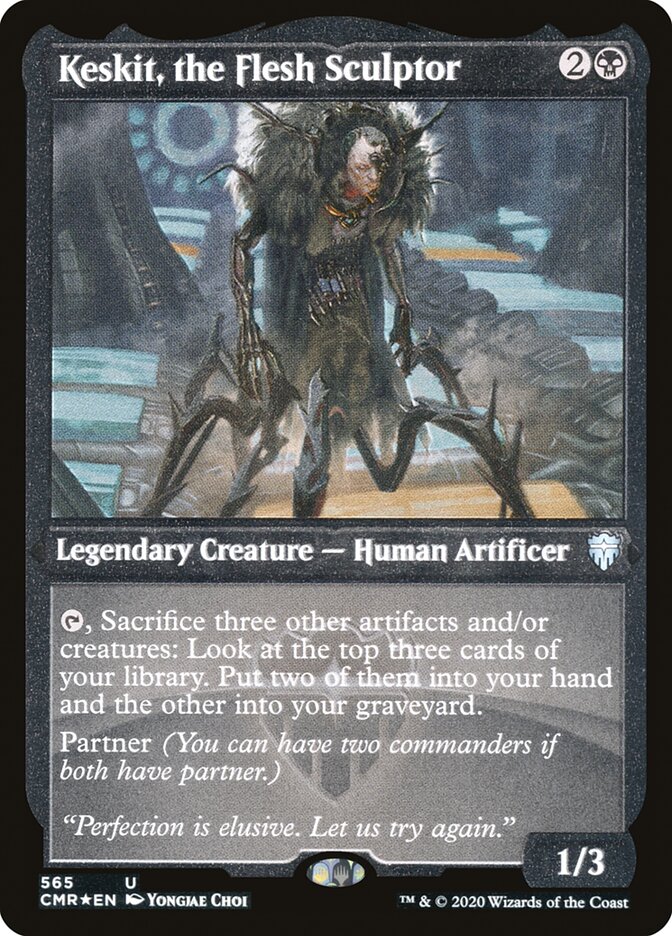 Keskit, the Flesh Sculptor (Etched) [Commander Legends] | Anubis Games and Hobby