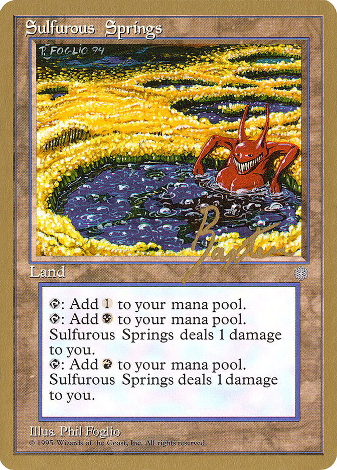 Sulfurous Springs (George Baxter) [Pro Tour Collector Set] | Anubis Games and Hobby