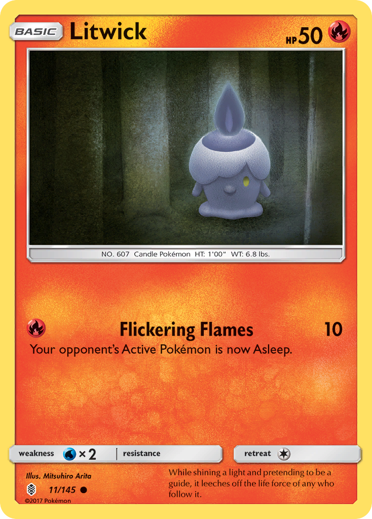 Litwick (11/145) [Sun & Moon: Guardians Rising] | Anubis Games and Hobby