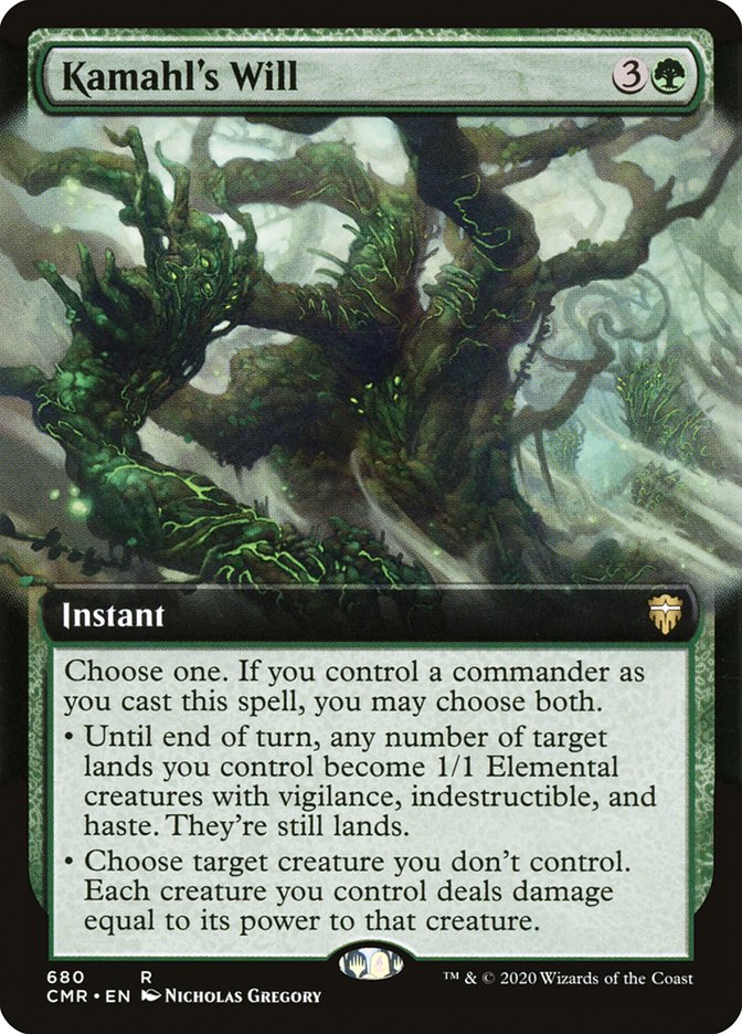 Kamahl's Will (Extended Art) [Commander Legends] | Anubis Games and Hobby