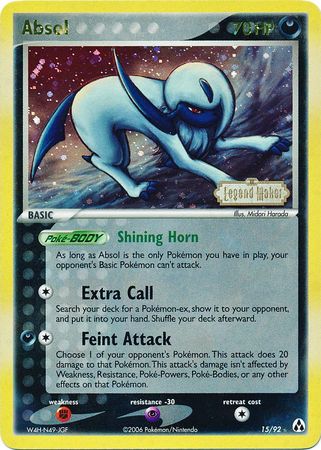 Absol (15/92) (Stamped) [EX: Legend Maker] | Anubis Games and Hobby
