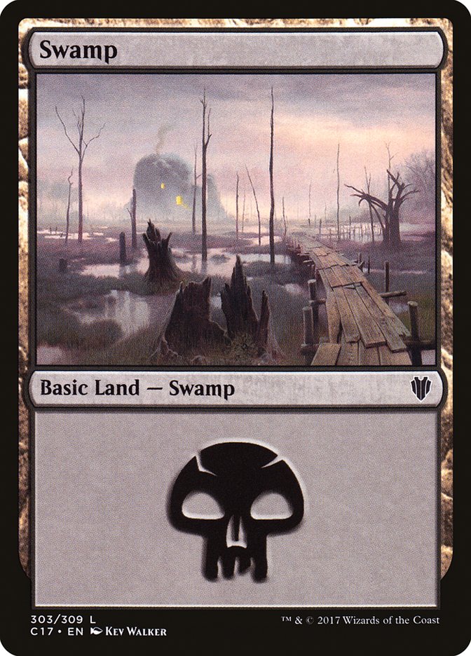 Swamp (303) [Commander 2017] | Anubis Games and Hobby