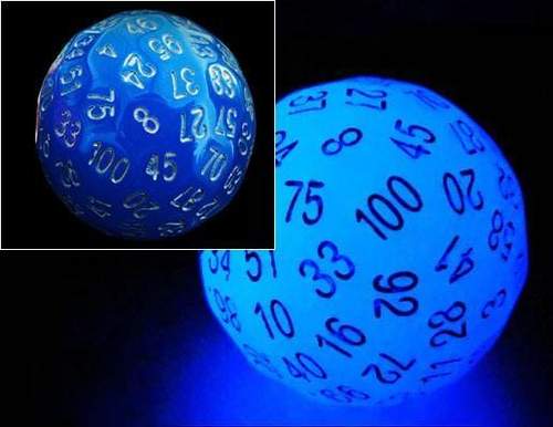 Glow Blue D100 | Anubis Games and Hobby
