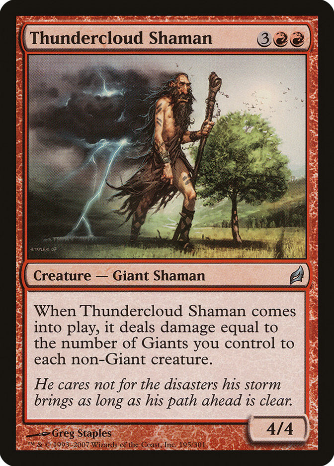Thundercloud Shaman [Lorwyn] | Anubis Games and Hobby