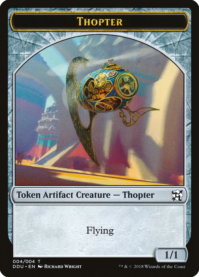 Thopter Token (004/004) [Duel Decks: Elves vs. Inventors Tokens] | Anubis Games and Hobby