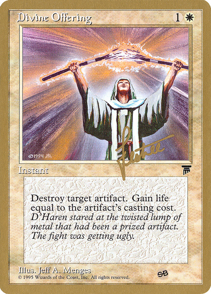 Divine Offering (Bertrand Lestree) (SB) [Pro Tour Collector Set] | Anubis Games and Hobby