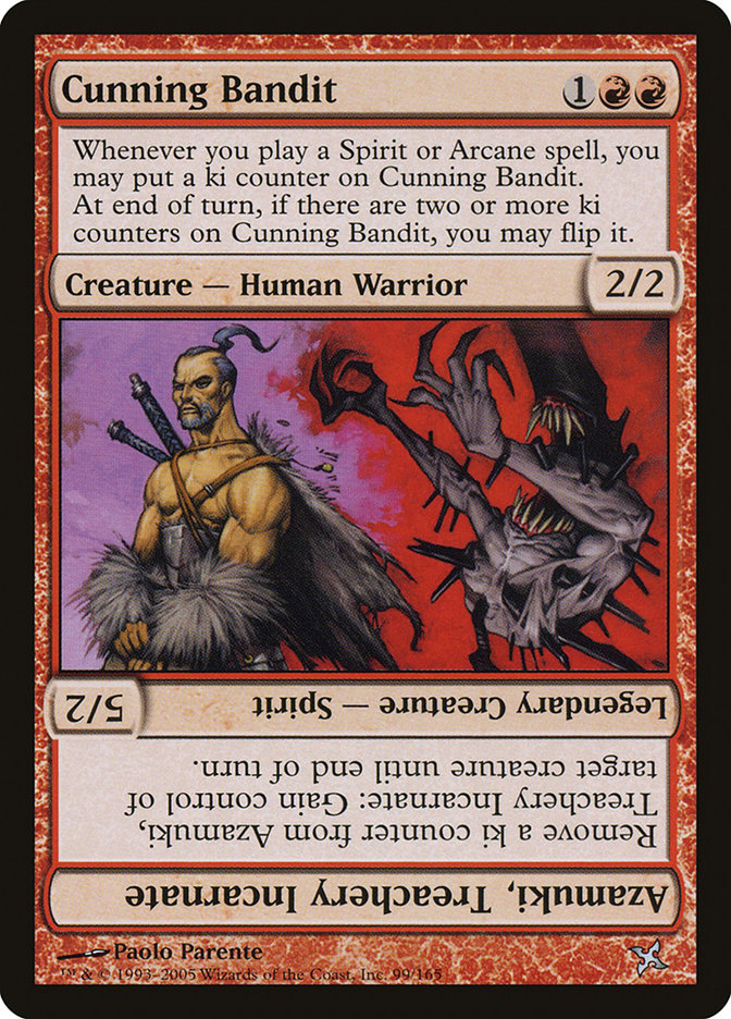 Cunning Bandit // Azamuki, Treachery Incarnate [Betrayers of Kamigawa] | Anubis Games and Hobby