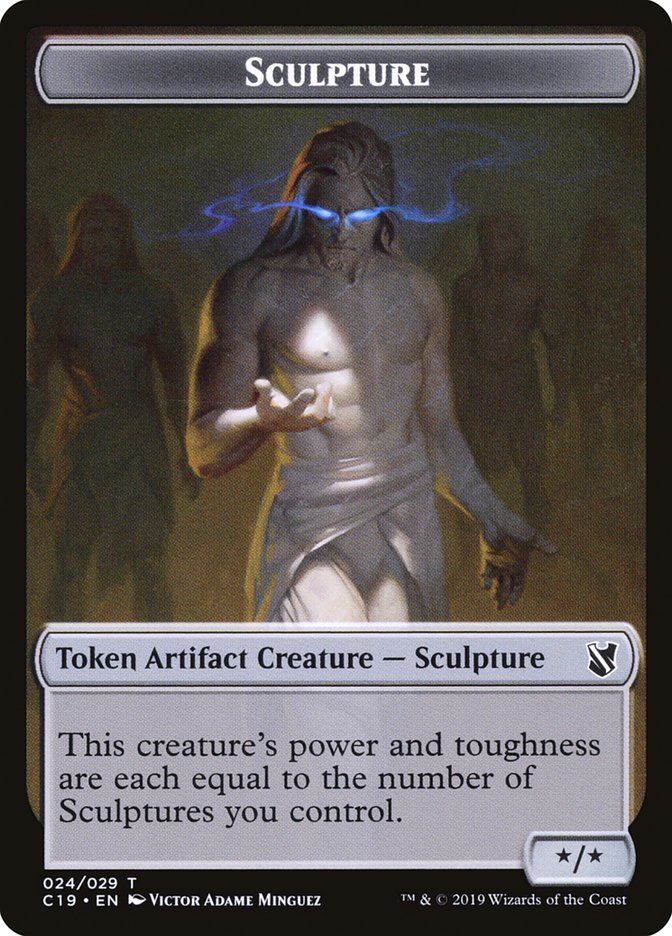 Sculpture Token [Commander 2019 Tokens] | Anubis Games and Hobby