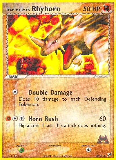 Team Magma's Rhyhorn (38/95) [EX: Team Magma vs Team Aqua] | Anubis Games and Hobby