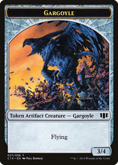 Gargoyle // Elf Warrior Double-Sided Token [Commander 2014 Tokens] | Anubis Games and Hobby