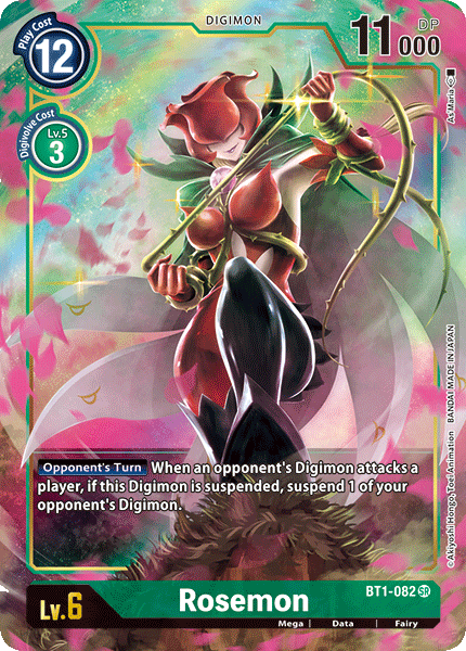 Rosemon [BT1-082] (Alternate Art) [Release Special Booster Ver.1.0] | Anubis Games and Hobby