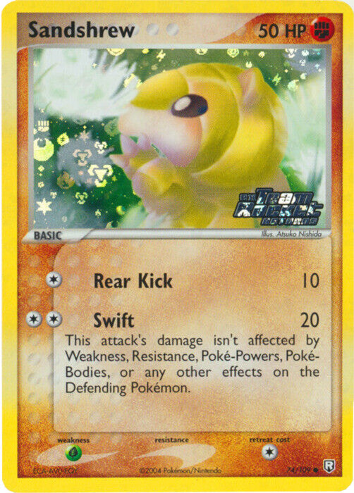 Sandshrew (74/109) (Stamped) [EX: Team Rocket Returns] | Anubis Games and Hobby