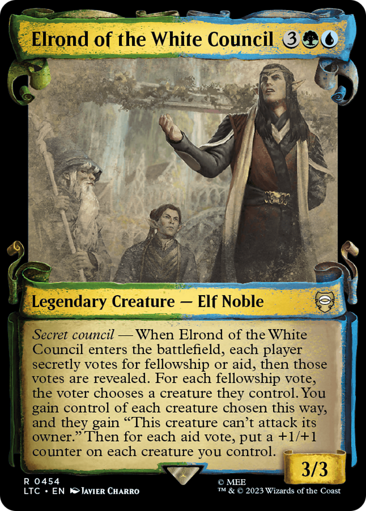 Elrond of the White Council [The Lord of the Rings: Tales of Middle-Earth Commander Showcase Scrolls] | Anubis Games and Hobby