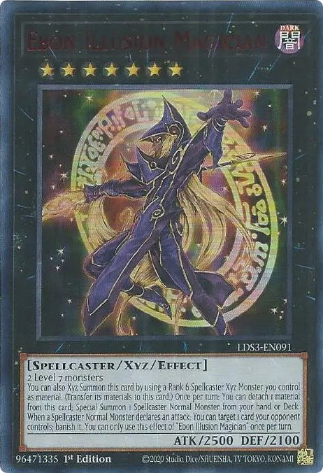 Ebon Illusion Magician (Red) [LDS3-EN091] Ultra Rare | Anubis Games and Hobby