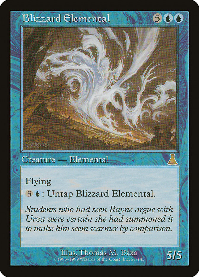 Blizzard Elemental [Urza's Destiny] | Anubis Games and Hobby