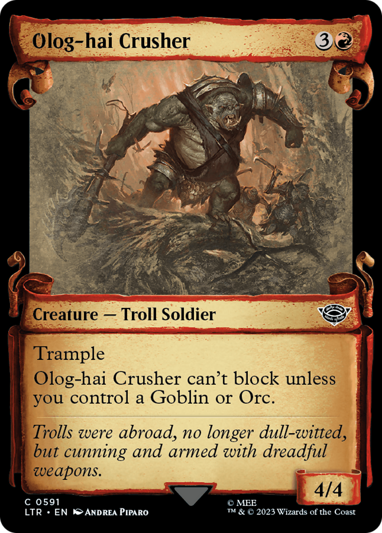 Olog-Hai Crusher [The Lord of the Rings: Tales of Middle-Earth Showcase Scrolls] | Anubis Games and Hobby