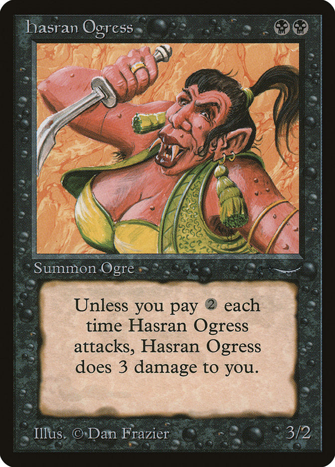 Hasran Ogress (Dark Mana Cost) [Arabian Nights] | Anubis Games and Hobby