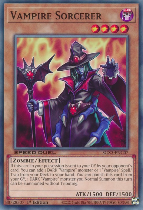 Vampire Sorcerer [SGX3-ENC07] Common | Anubis Games and Hobby