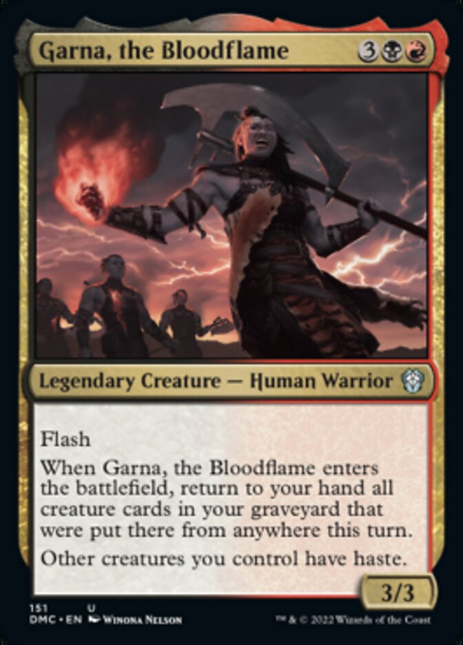 Garna, the Bloodflame [Dominaria United Commander] | Anubis Games and Hobby